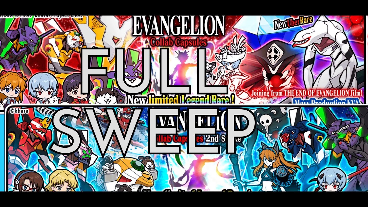 Evangelion Collab Summons: Full banner sweep