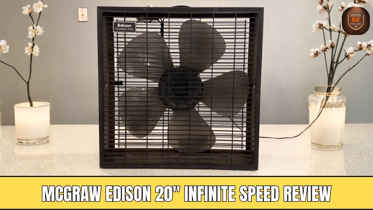 Возвращаемся к вентилятору Edison 204016 Infinite Speed ​​Box Fan