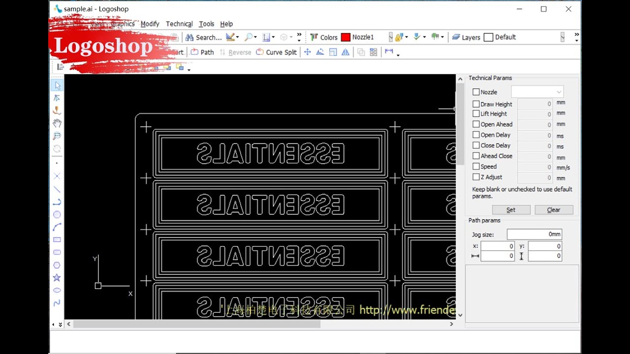 Tutorial de programación de Logoshop: Aprenda a usar Logoshop, Máquina Microinyección de Plastisol