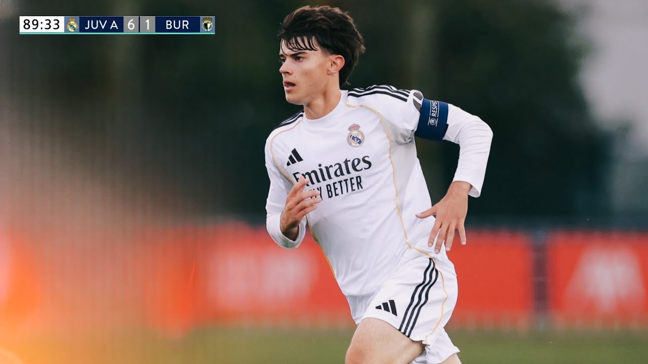 Carlos Díez vs Burgos • Real Madrid U19 Juvenil A 