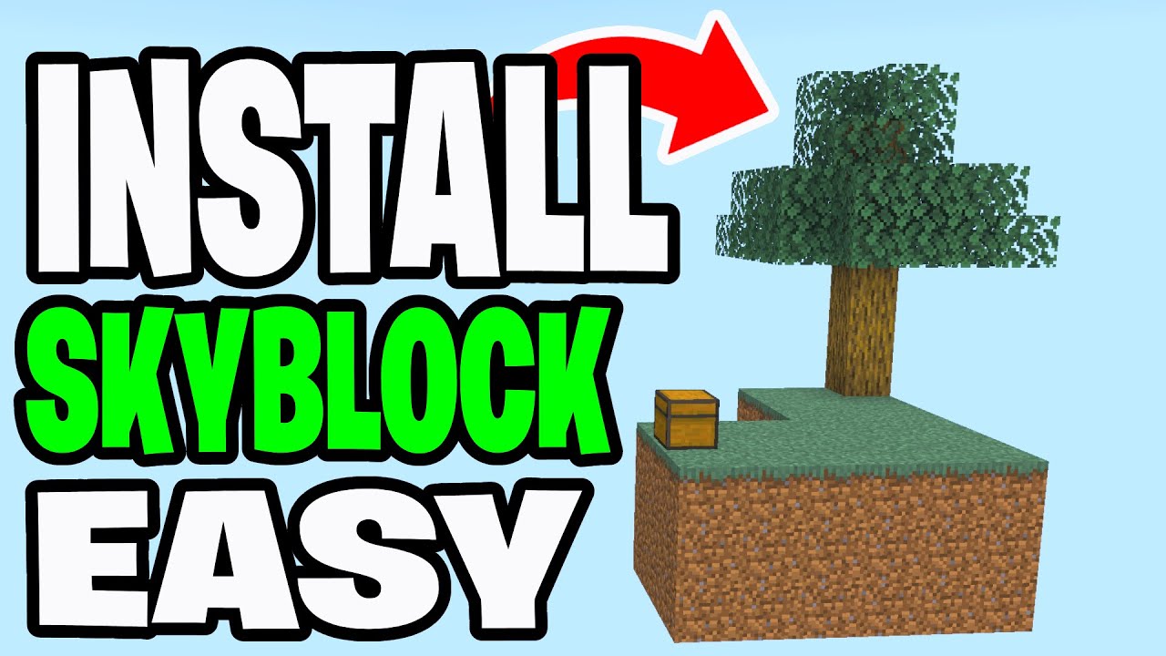 Как скачать Skyblock в Minecraft! (Загрузка карты)