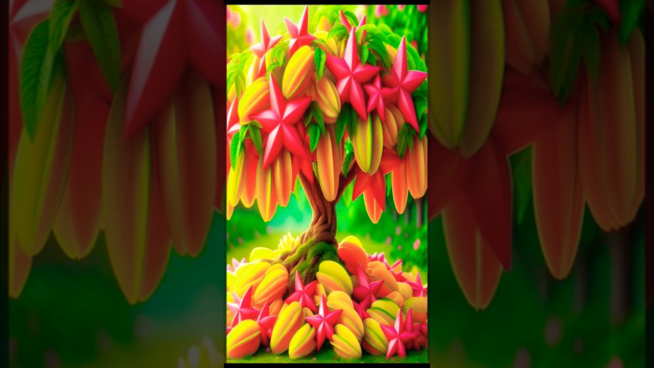 easy and fast method to propagate and grow star fruit trees #garden #nature #fruits