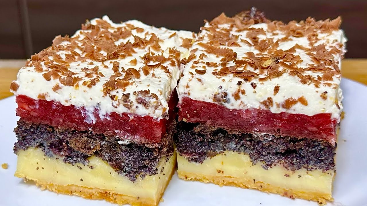 ИЗЫСКАННЫЙ МАКОВЫЙ ТОРТ имеет потрясающий вкус - ваши гости будут в восторге, не останется ни крошки