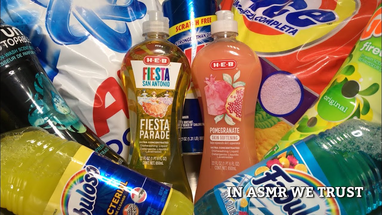 ASMR 🪅 Cinco de Mayo Laundry Fiesta | Ajax, Fabuloso, Ace Color, Ariel, Downy, Gain, & Fiesta Soap