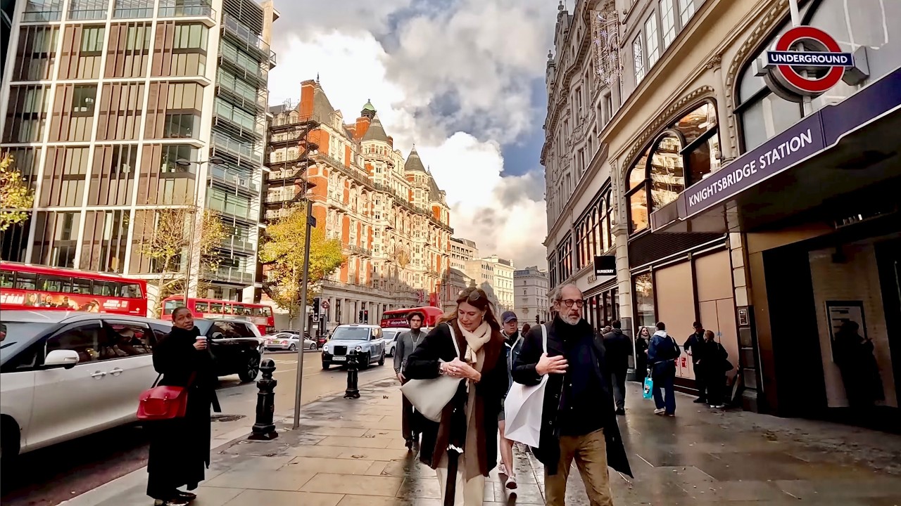 [4K] 🇬🇧 London Walk A Bussy Knightsbridg Route | South Kensington to Hyde Park