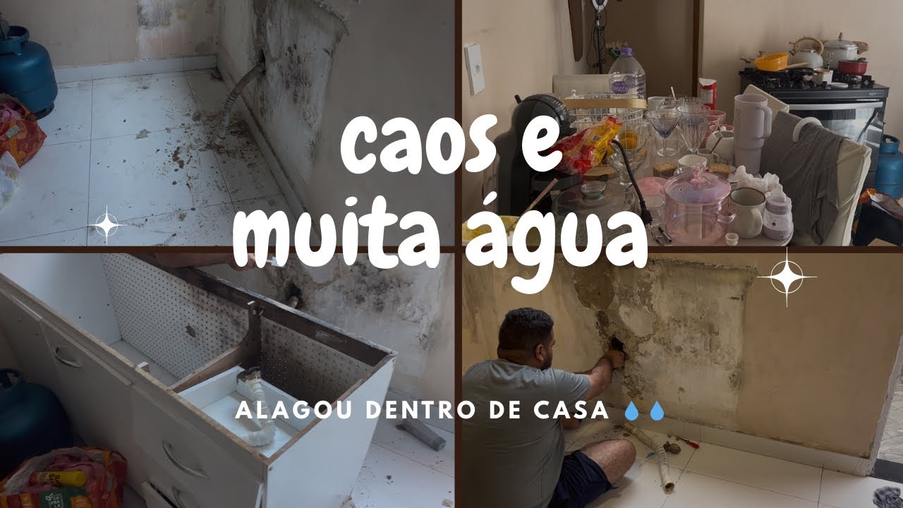 Vlog : a casa ficou debaixo d’água,colchão novo ,pia nova 