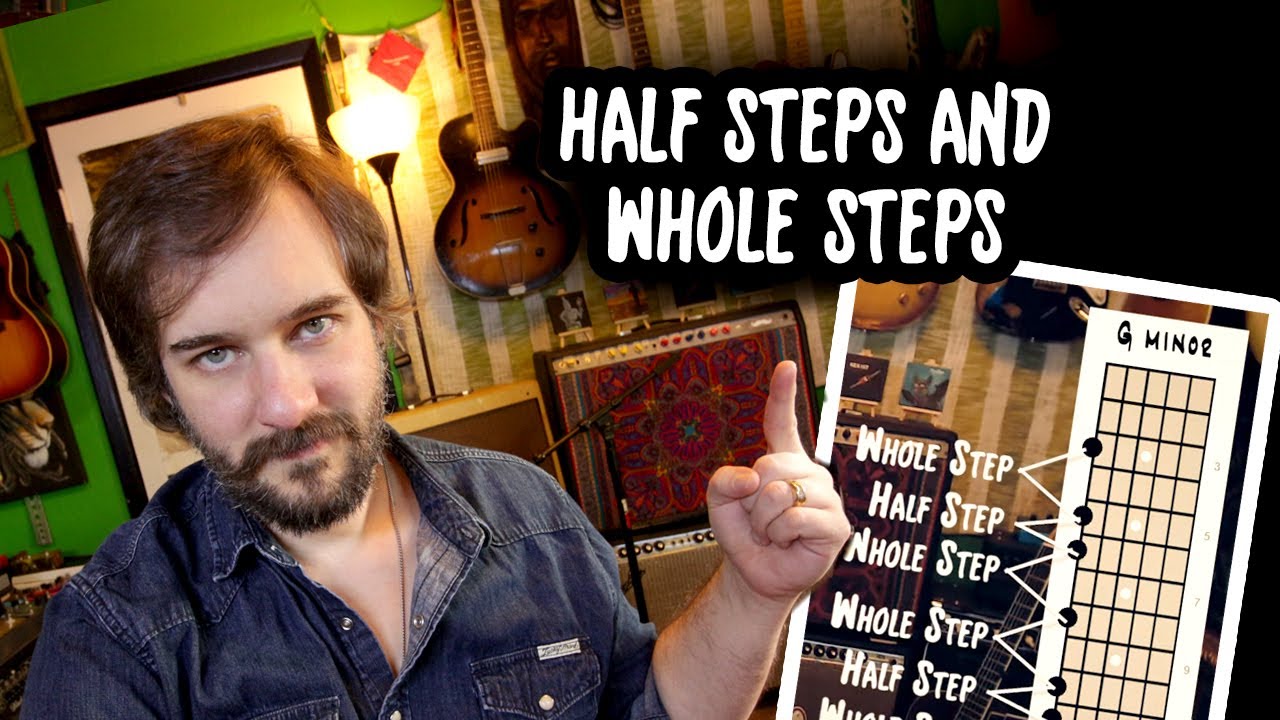 Half Steps and Whole Steps on Guitar - Music Theory Basics