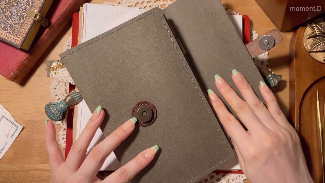 ASMR 빈티지 다꾸도 시원하고 청량하게 가능🙌 Art Journaling #scrapbooking #papertherapy #コラージュ #collage 