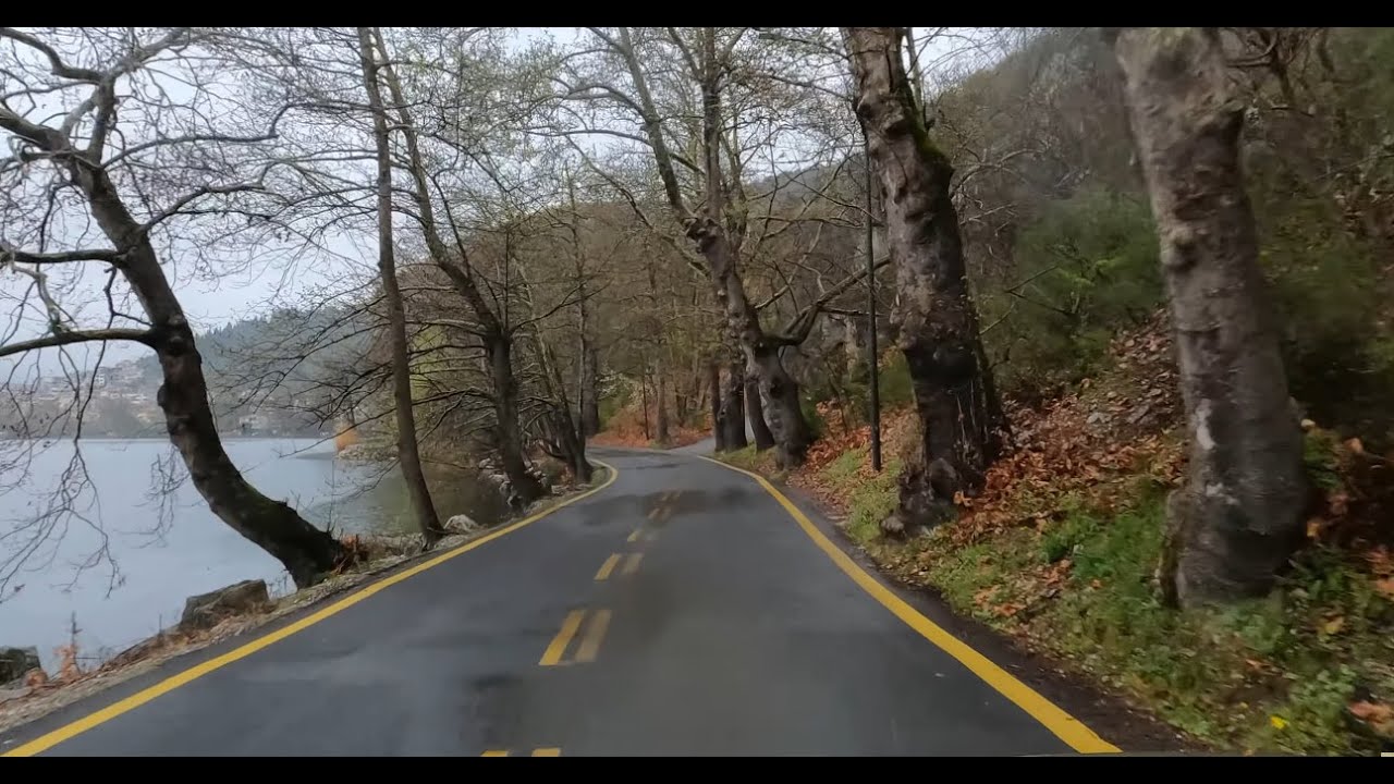 Driving in Greece, from Kastoria to Florina