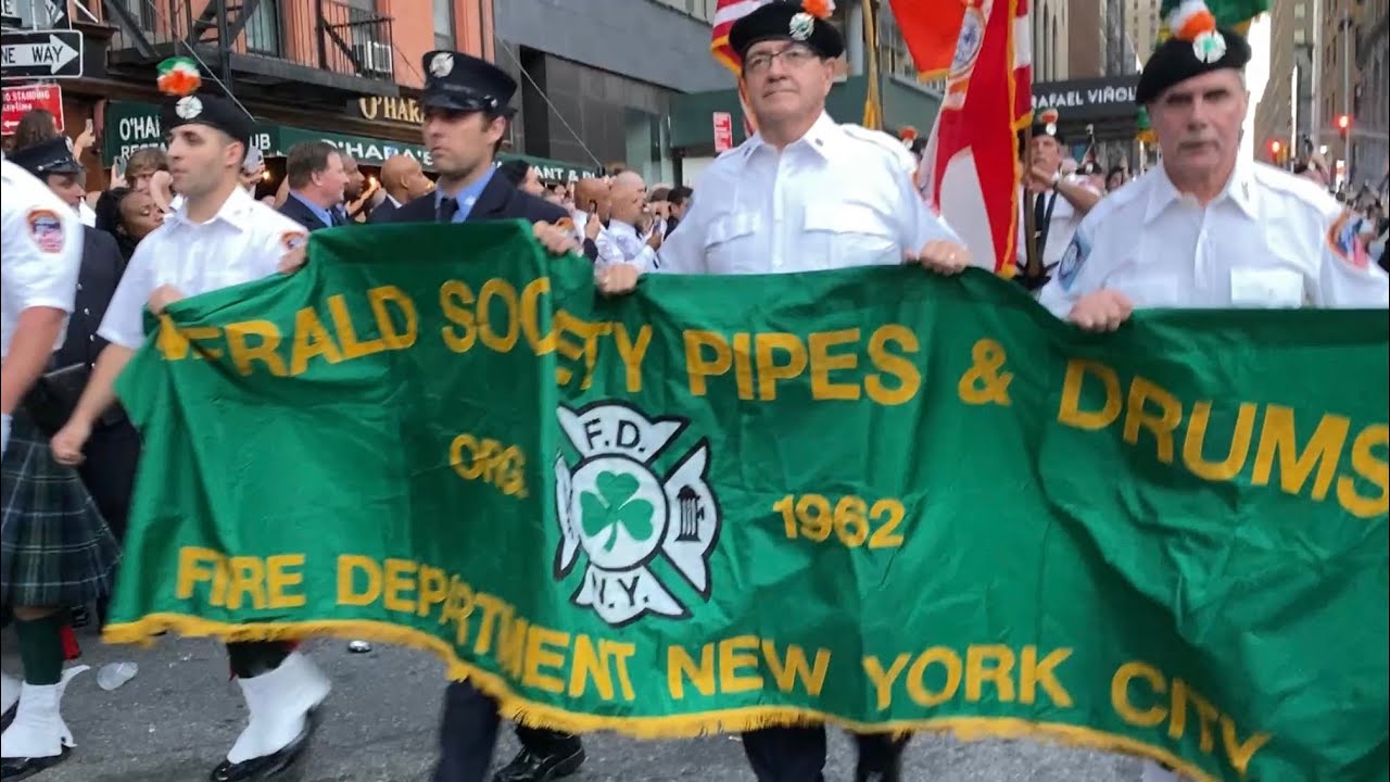 *****FDNY EMERALD SOCIETY PIPES & DRUMS*****  ~  *****SUNSET CEREMONY*****