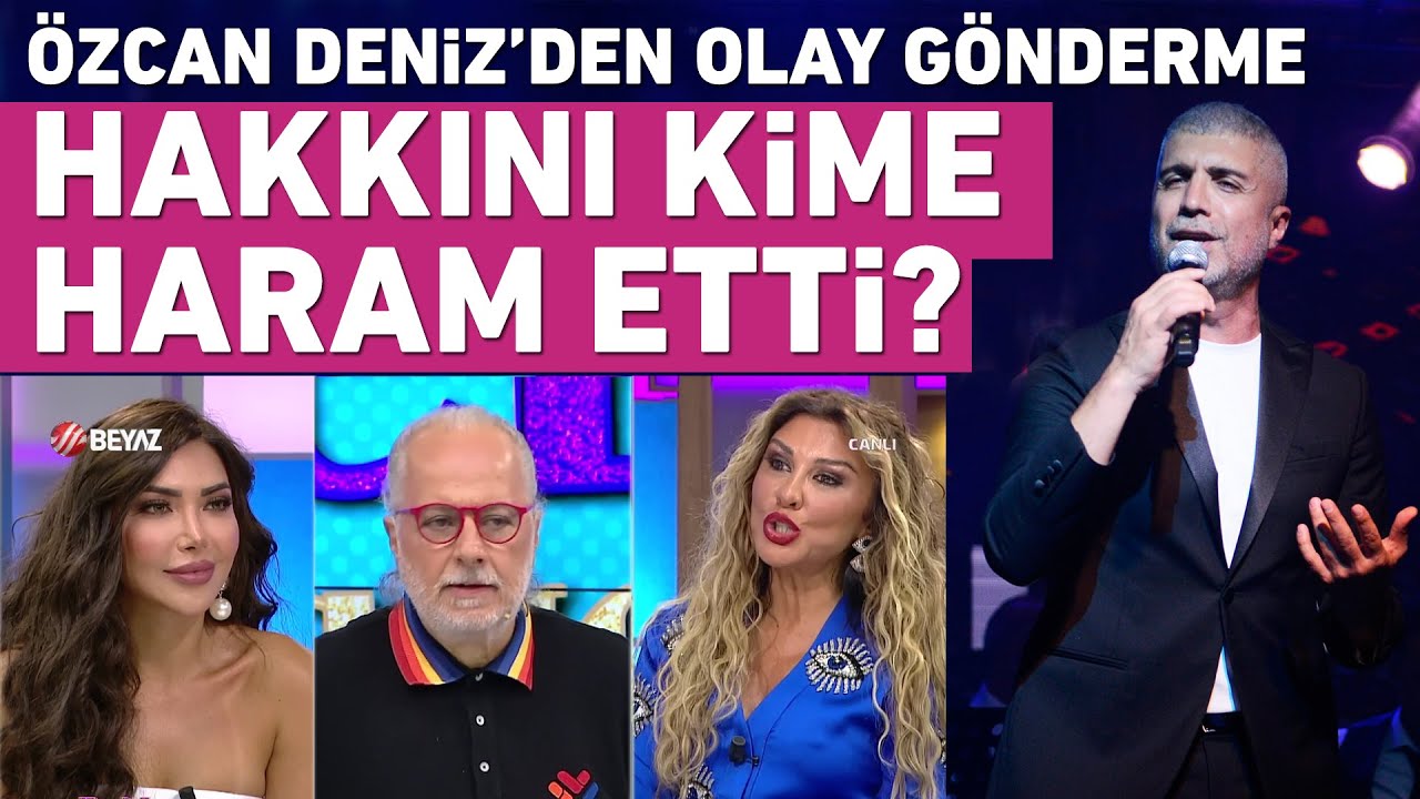 Özcan Deniz'den sahnede olay gönderme! Hakkını kime haram etti?