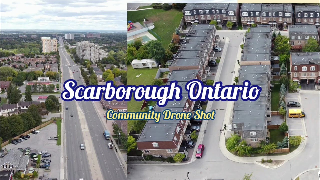 Drone Video Shot along Kingston and Golf Club Road