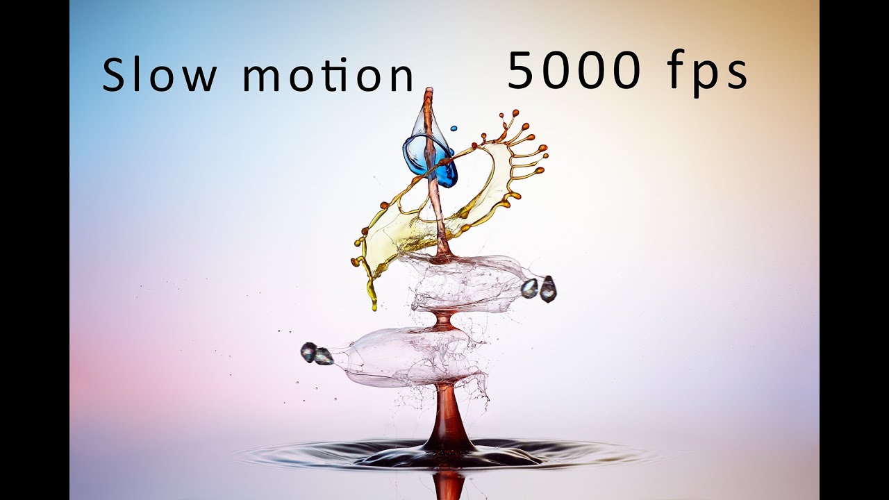 Liquid Art - Wassertropfen Slow Motion 5000 fps !