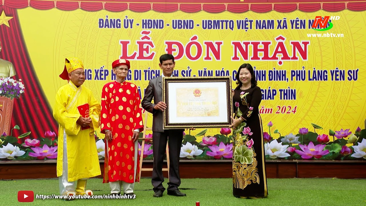 Lễ đón nhận Bằng di tích lịch sử - văn hóa cấp tỉnh: Đình và Phủ làng Yên Sư
