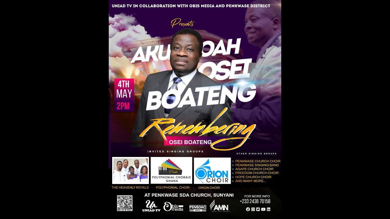 REMEMBERING THE LIFE AND CONTRIBUTIONS OF MAESTRO AKUAMOAH OSEI BOATENG