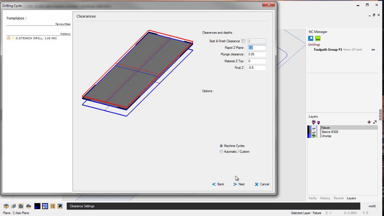 OneCNC XR8 - Quick C Axis Wrap Tool Path