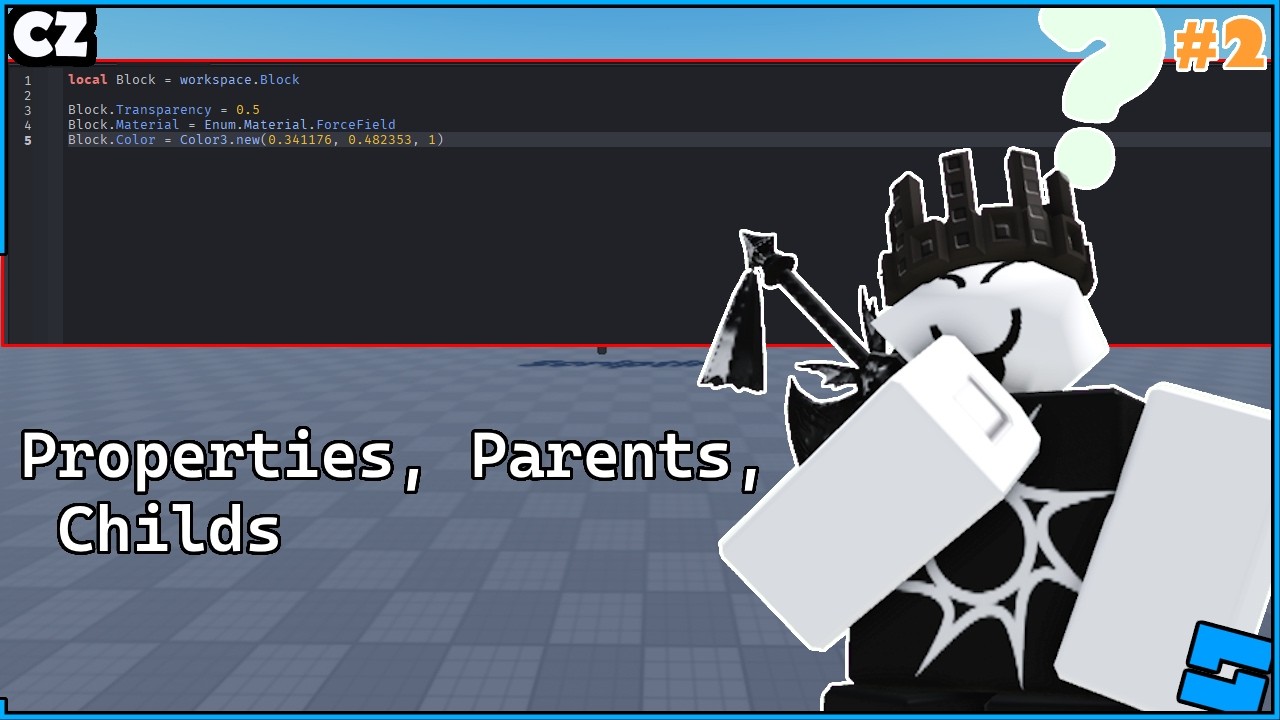 Vlastnosti, Child a Parent - Roblox Studio základy programování #2 [CZ]