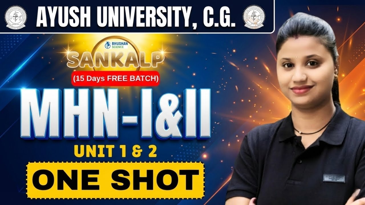 Mental Health Nursing Unit 1 & 2 One Shot | Sankalp Batch | Ayush University C.G. | B.Sc Nursing