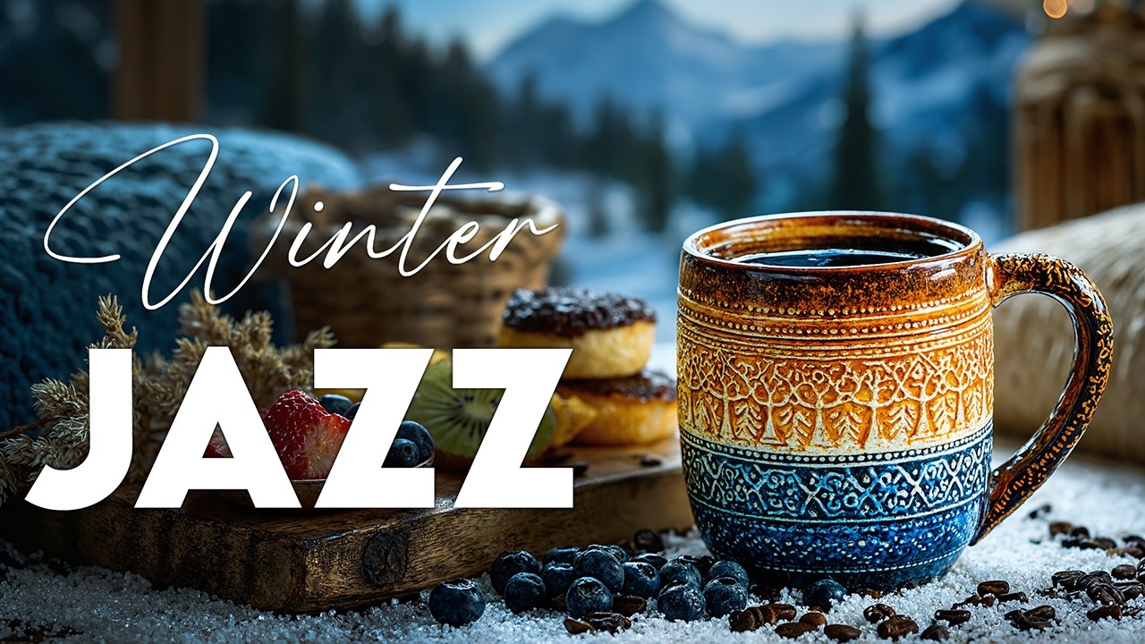 Cozy Winter Jazz Coffee ☕❄️ Sweet Smooth Bossa Nova for Snowy Morning Relaxation & Study Time