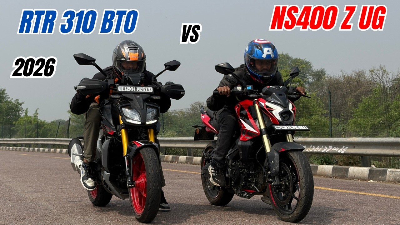 2026 RTR 310 BTO vs NS400Z UG Performance Test