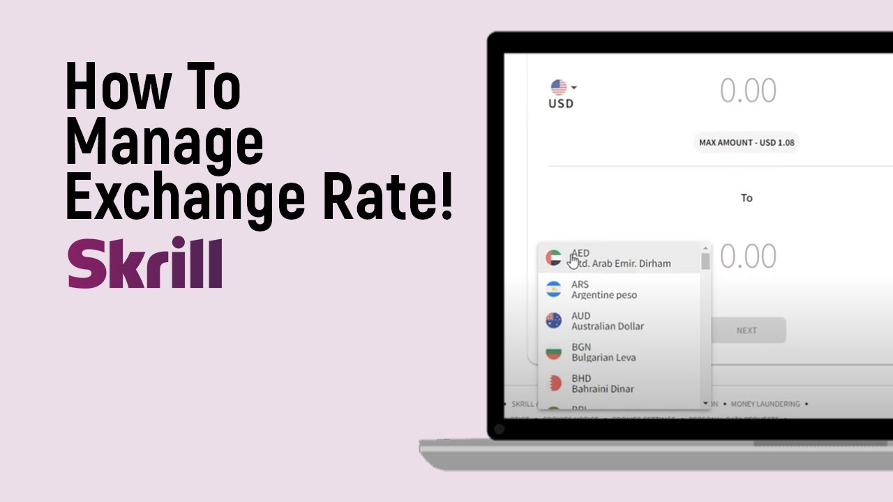 How to Manage Exchange Rate on Skrill Account [easy]