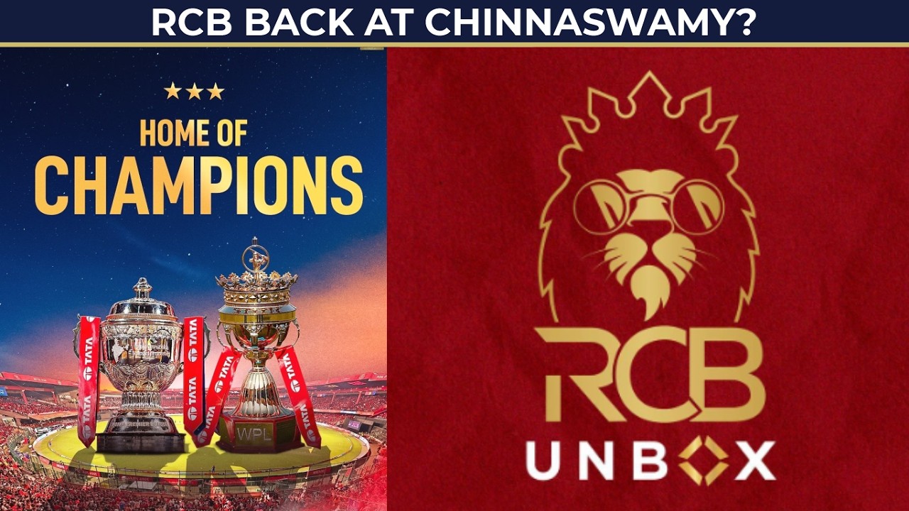 RCB’s BIG Hint on Chinnaswamy? “Home is Where the Heart Is” After Raipur Reports! RCB Unbox event