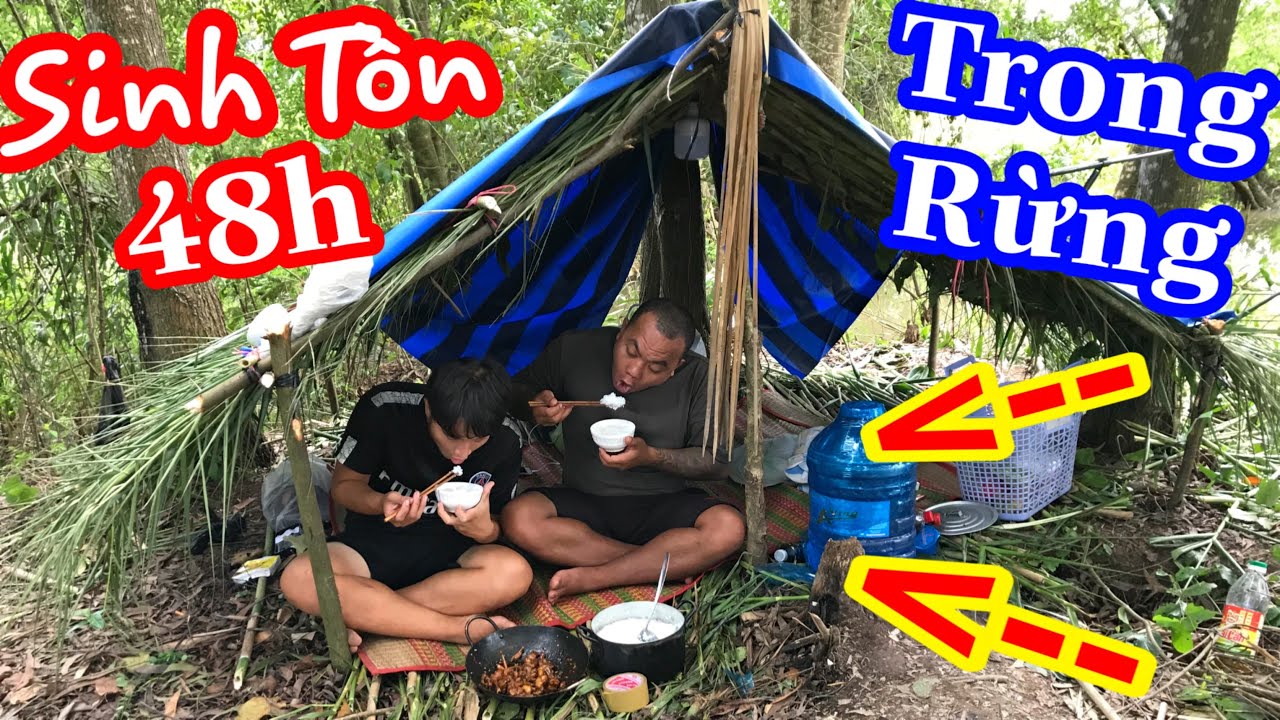 TXTV - Thánh Xàm thử thách Sinh Tồn 48h Trong Rừng săn bắt để có ăn