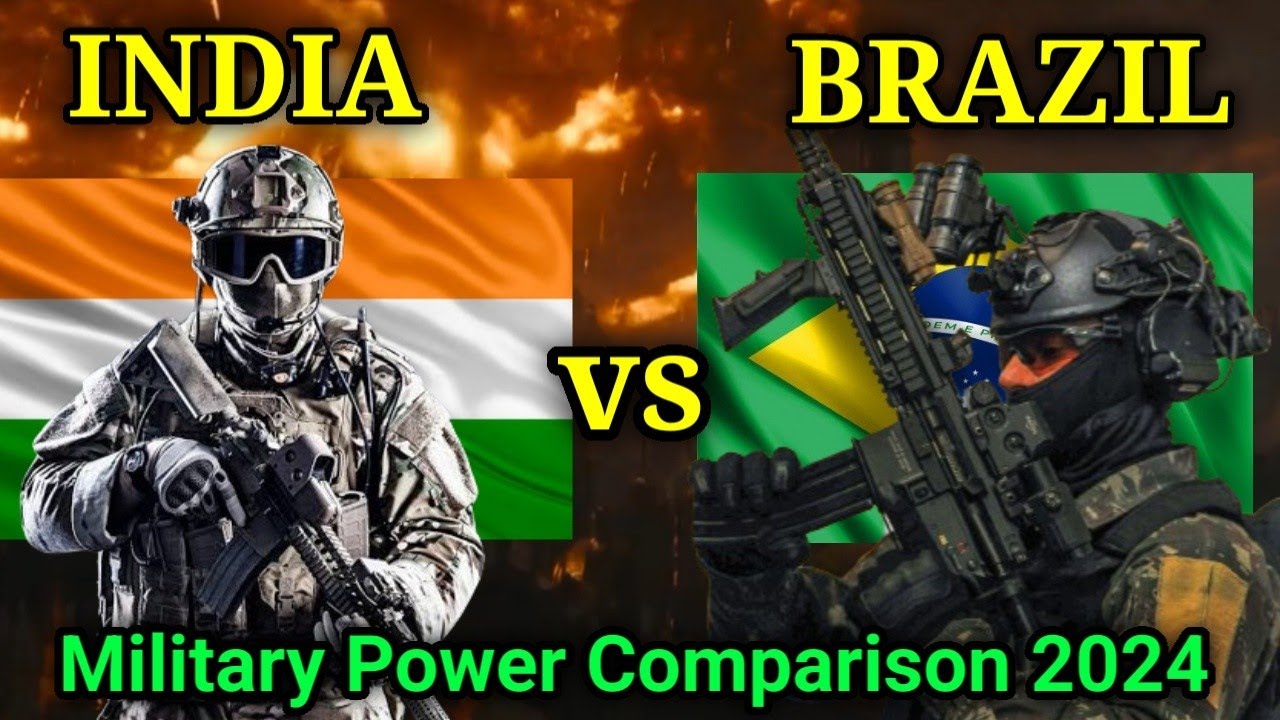 India Vs Brazil Military Power Comparison 2024 || India Vs Brazil 2024