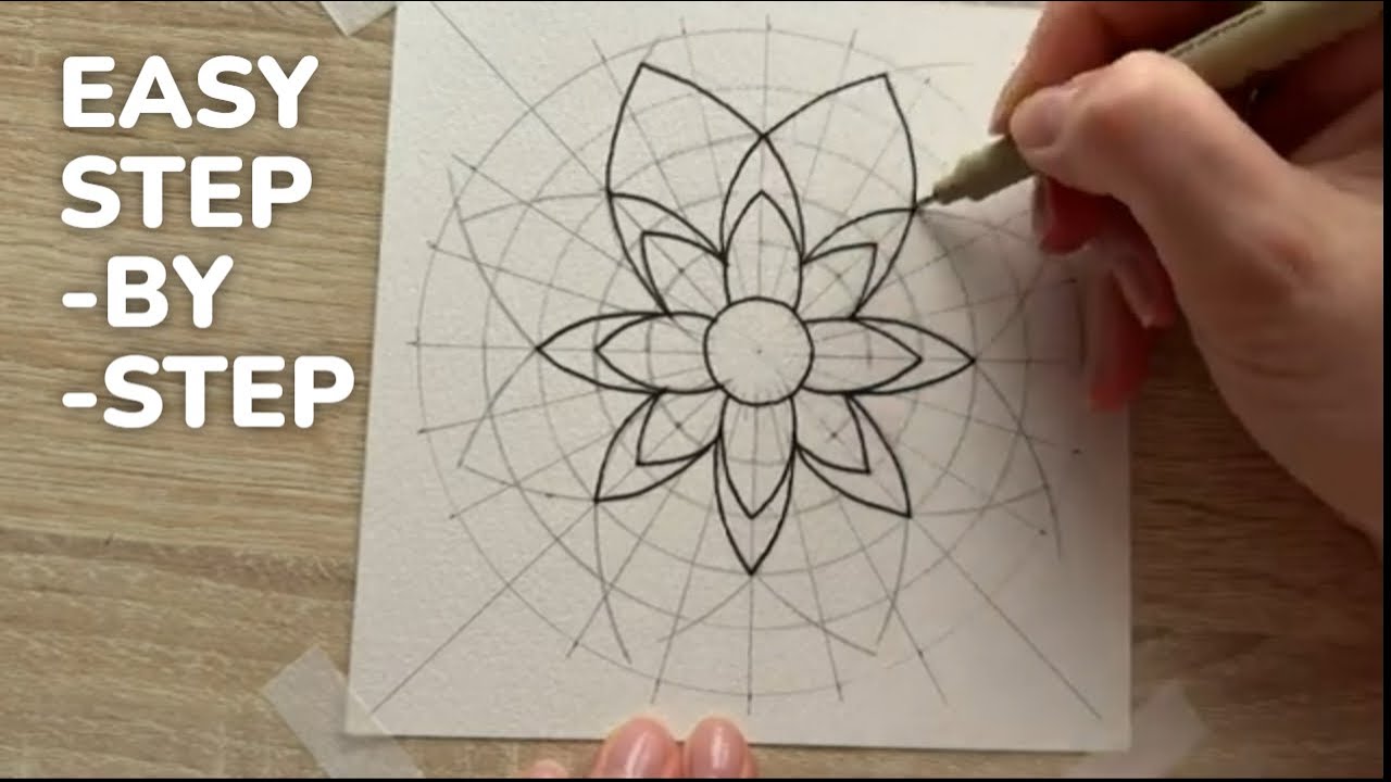 Mandala for Beginners: Draw from Scratch (Pure ASMR Step-by-Step)
