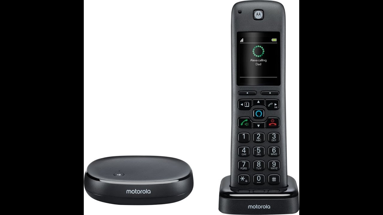 Беспроводная домашняя телефонная система Motorola MOTO-AXH01 со встроенной Alexa MOTO-AXH01 6359336