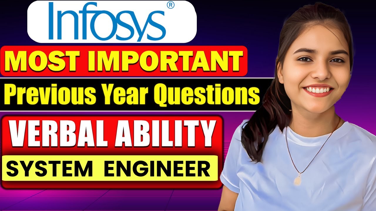 INFOSYS VERBAL ABILITY QUESTIONS | Infosys System Engineer Exam Verbal Ability Questions #infosys