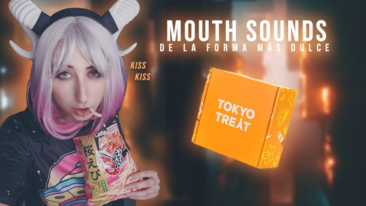 ASMR EATING SOUNDS - BESOS, RISAS Y TOKYO TREAT  ❤️