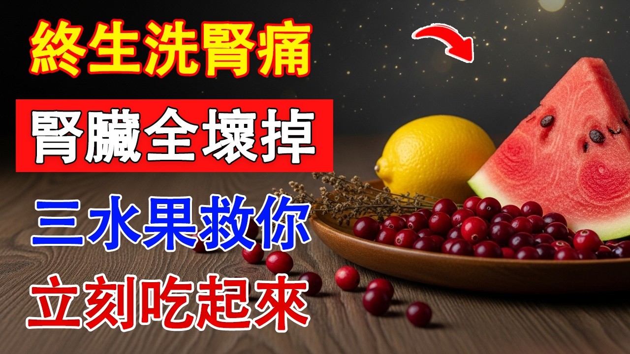 天然洗腎機！3種水果清走體內多年毒素，腎臟科醫師蔡海寧親授