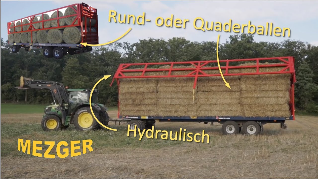 Ursus Ballenwagen m. Hydr. Ladungssicherung | MEZGER Landtechnik