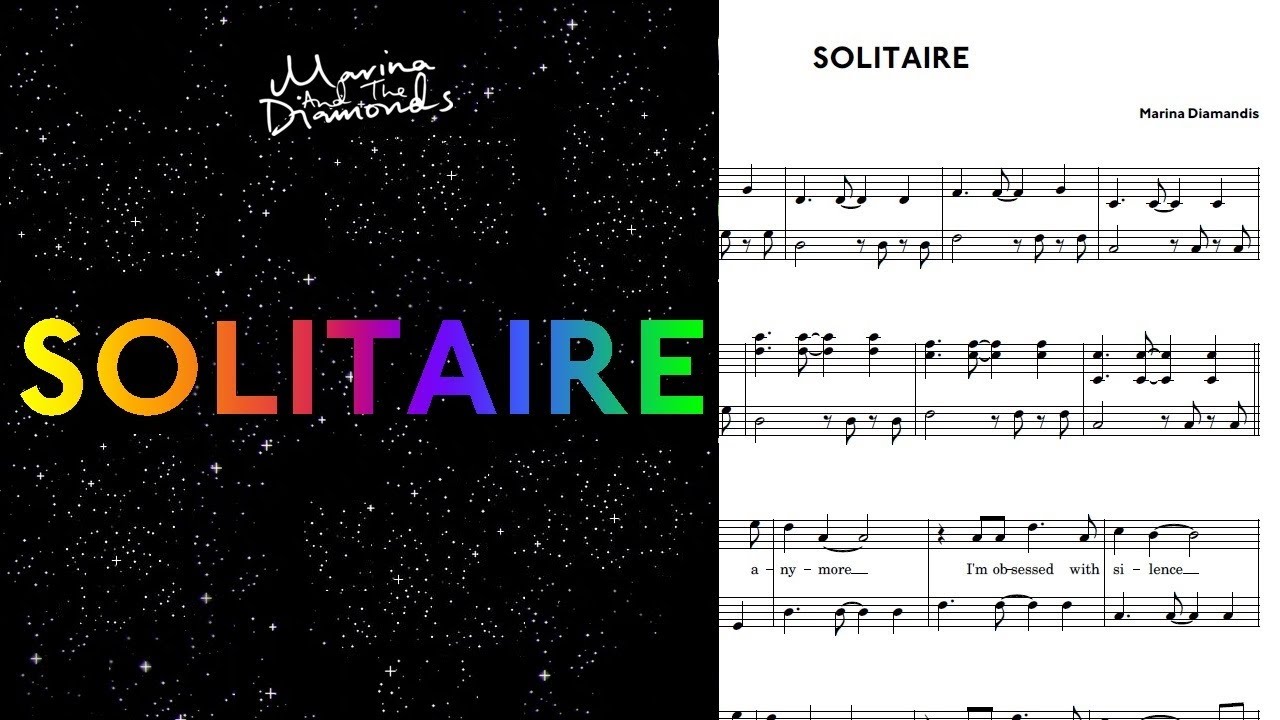 Marina and The Diamonds – Solitaire [Piano Tutorial + Sheet Music]
