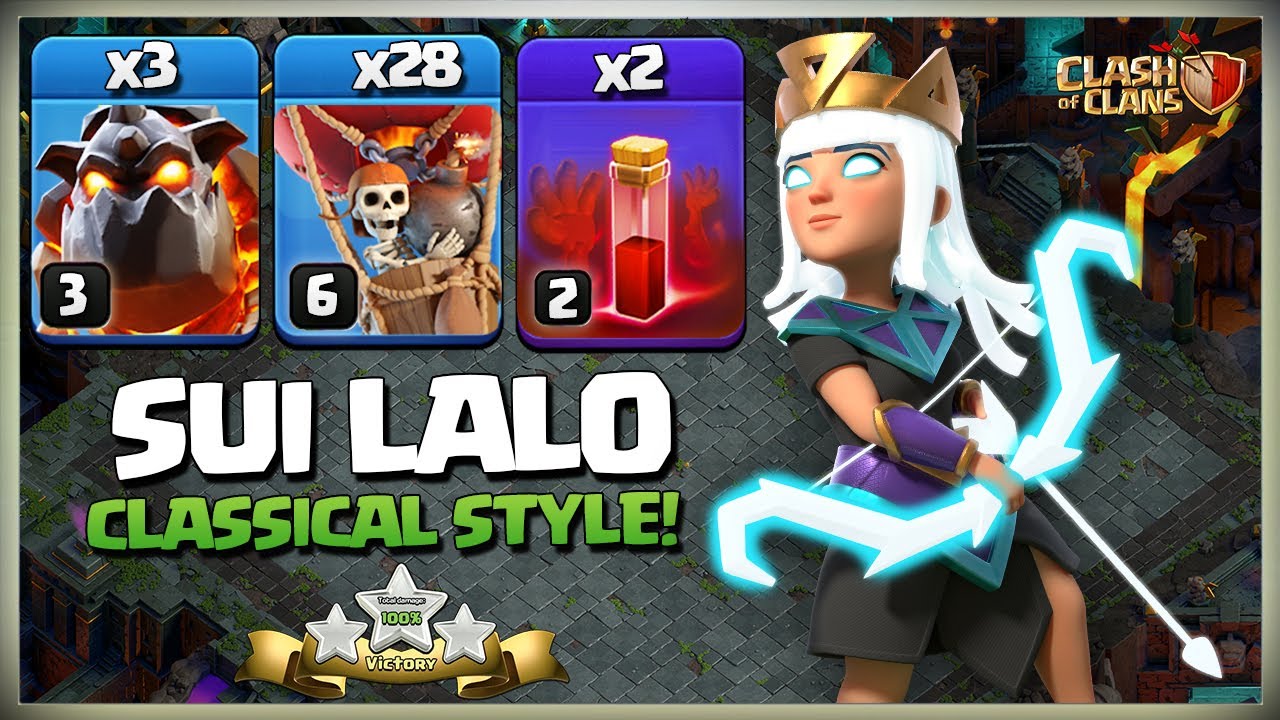 SWAGGED! TH10 LAVALOON ATTACK STRATEGY - Th10 No Siege Sui LaLo Attack | Th10 LaLo | Clash of Clans