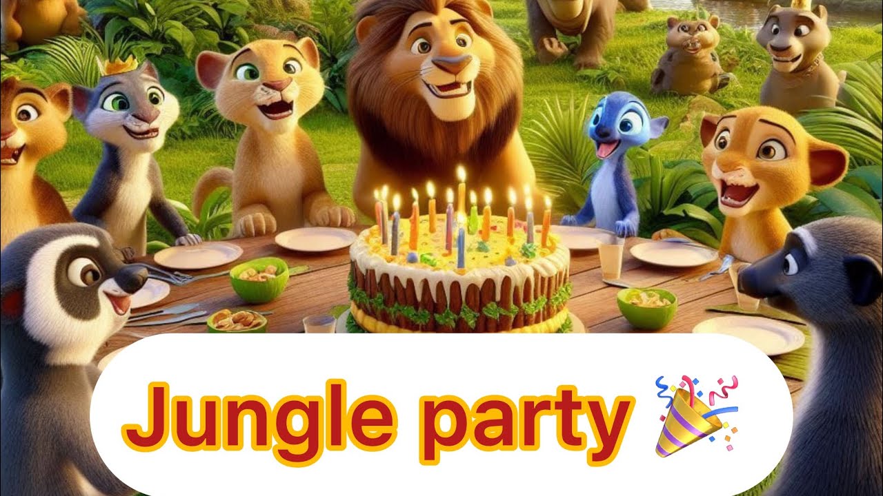Jungle party 💫💥💥 bed time&rsquo;s story. #bedtimestoriesintamil #moralstoriestamil #animation #facts