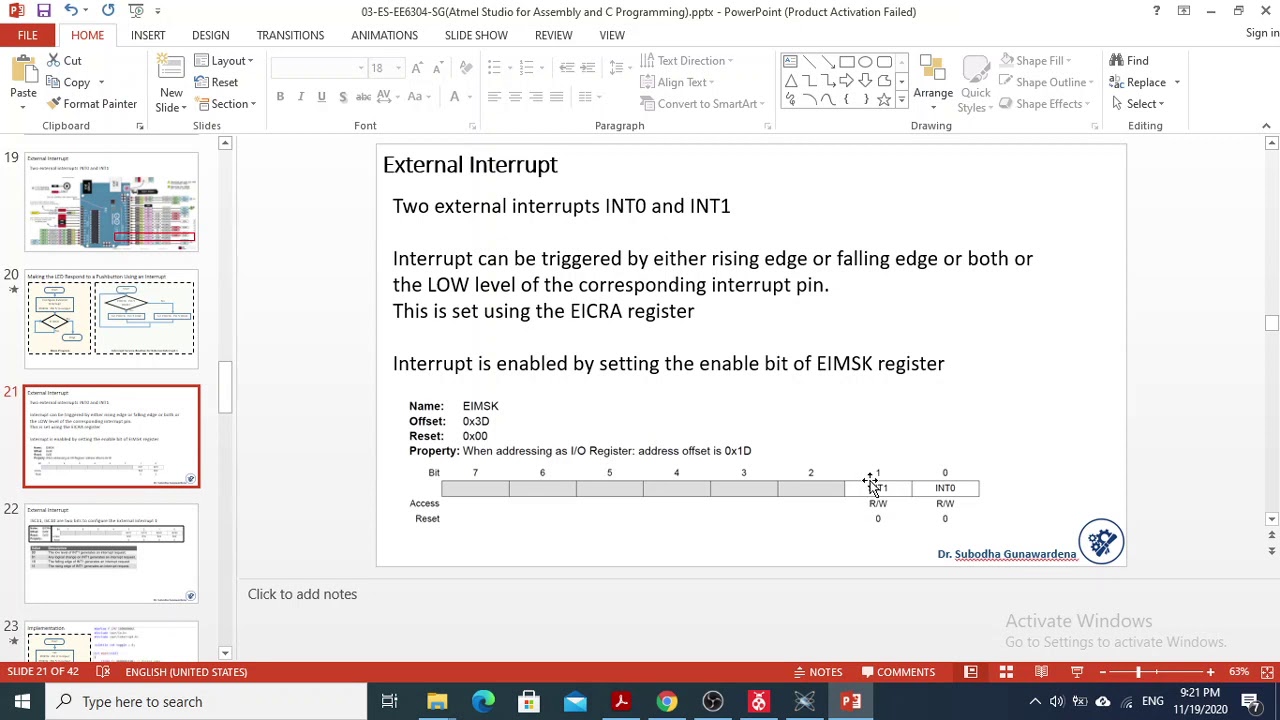 External Interrupts in Atmega 328P Using Atmel Studio