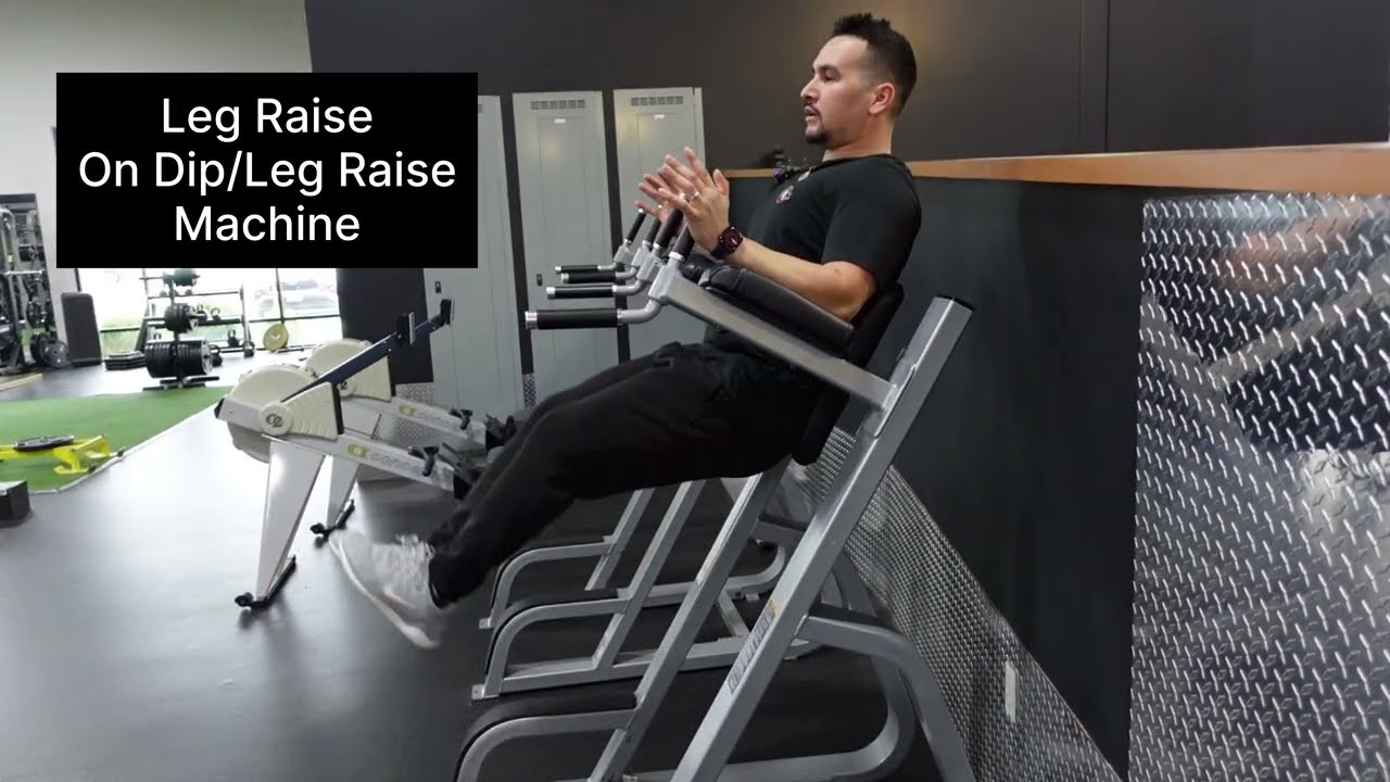 Leg Raise on Dip/Leg Raise Machine