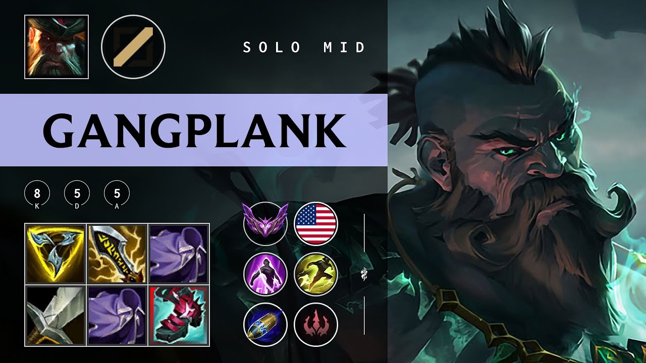 Gangplank Mid vs Galio - NA Master Patch 25.24