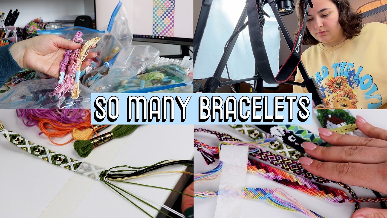 Making Bracelets Non-Stop [CC] || Vlog #27