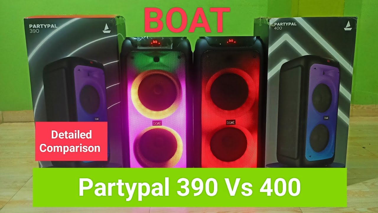 Boat PartyPal 390 vs 400 Speakers | Detailed Comparison & Sound Test!