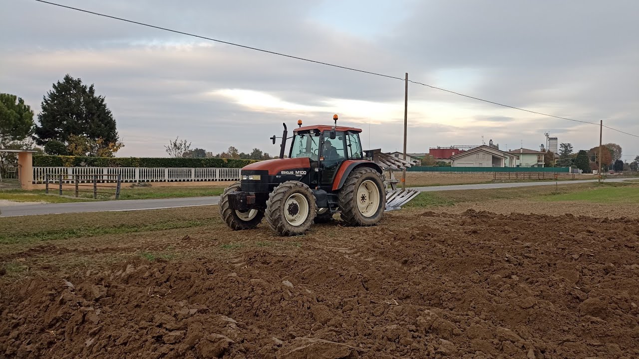 ARATURA NEW HOLLAND M 100 aratro bivomere scalmana 