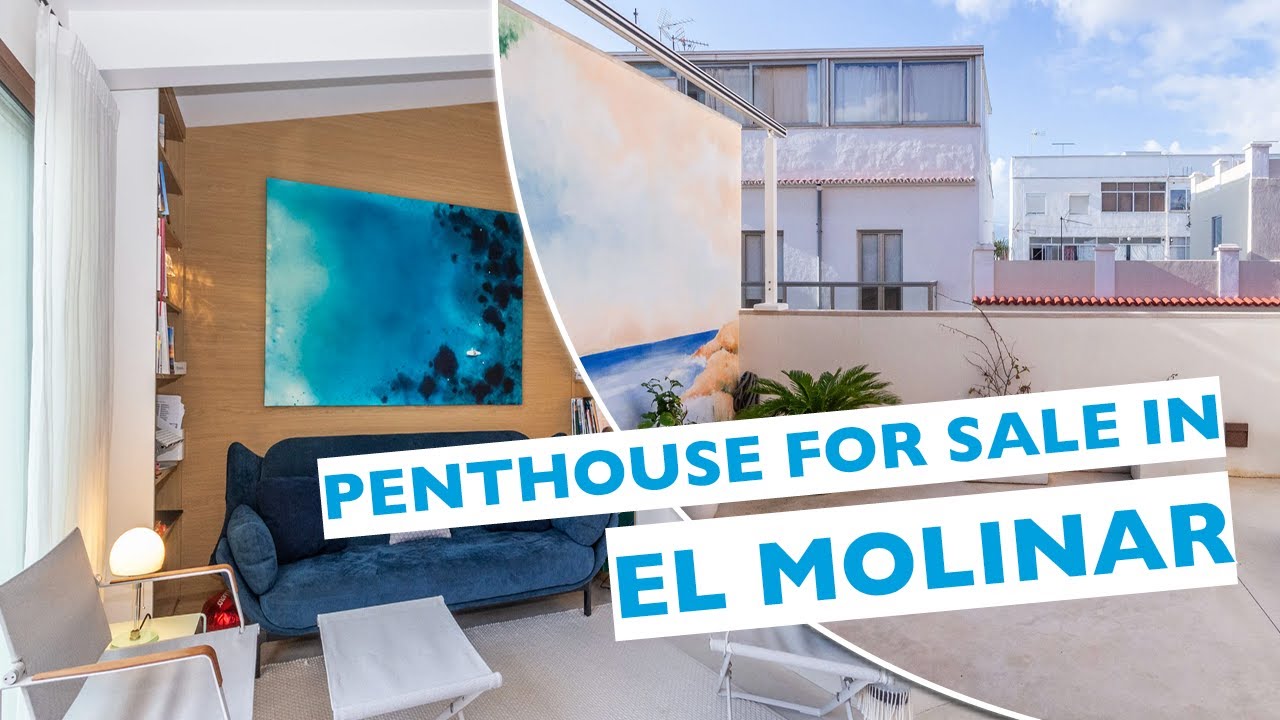 Loft-Style Penthouse with 3.5 m Ceilings For Sale in Palma de Mallorca, El Molinar/Portixol