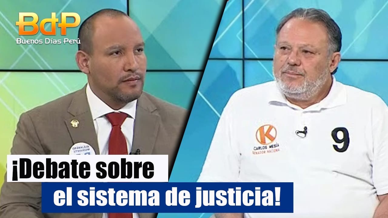 Debate electoral: Alejandro Muñante y Carlos Mesía cuestionan el sistema judicial