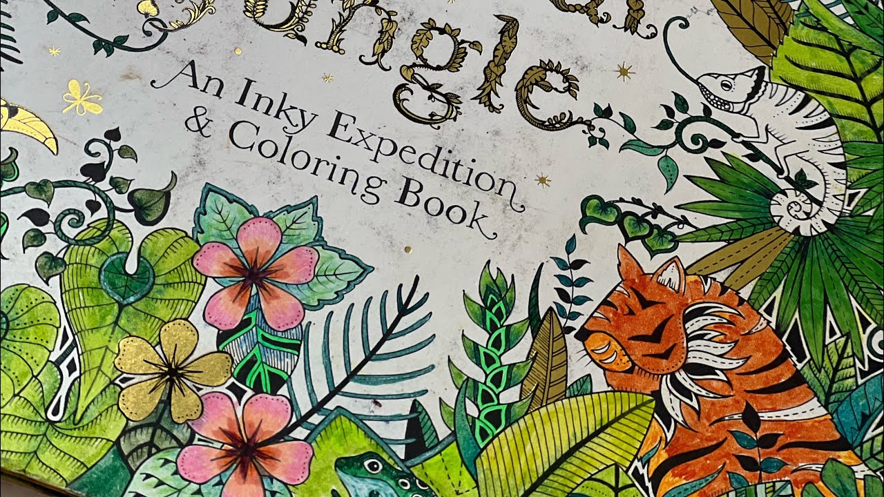 All my completed pages in Magical jungle- a walk through
