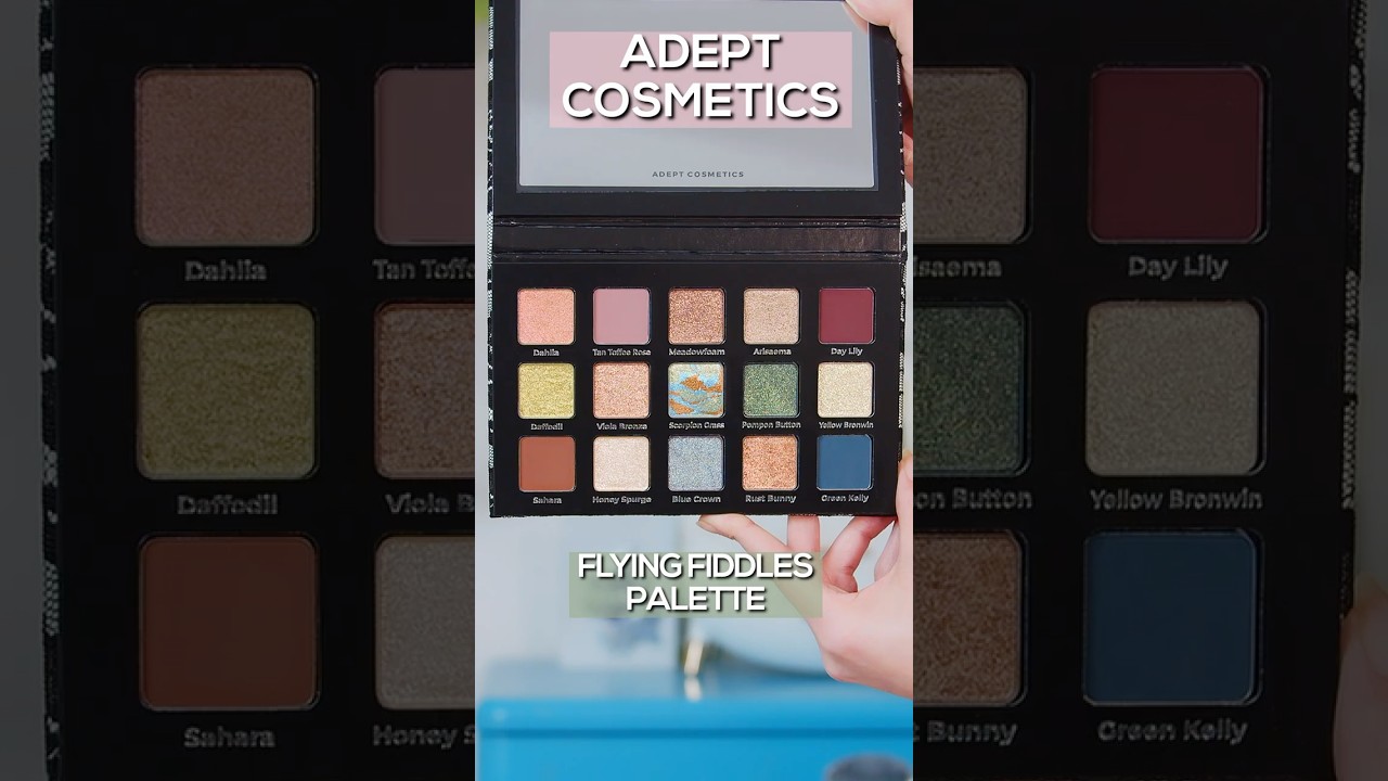 ADEPT COSMETICS - Flying Fiddles Eyeshadow Palette - Look 1