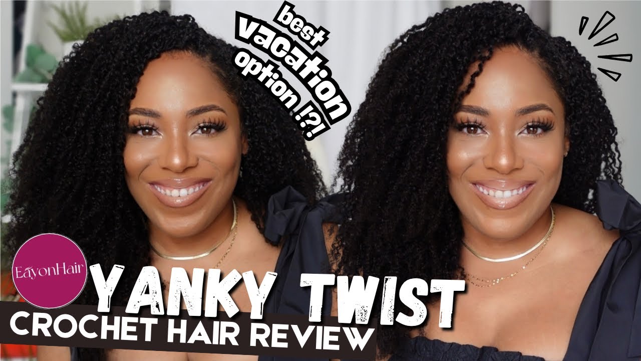 BEST YANKY TWIST HUMAN HAIR CROCHET REVIEW ?!? | QUICK VACATION STYLE| EAYON HAIR| LIA LAVON