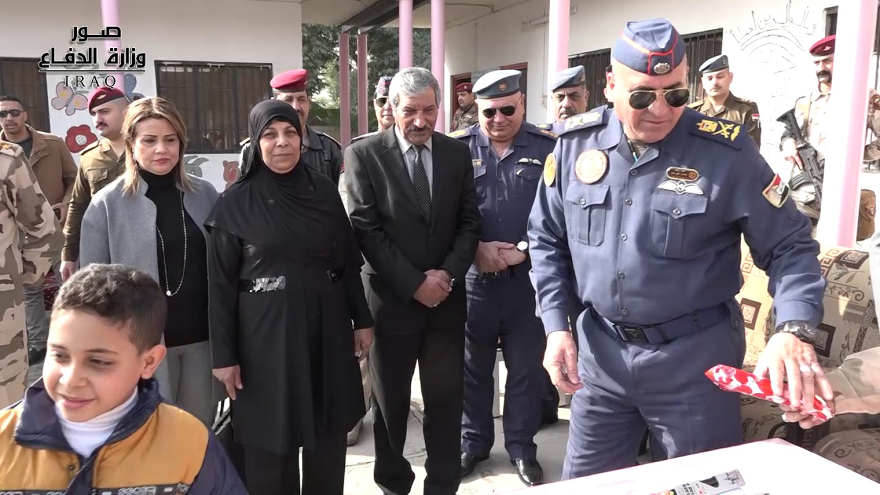 قيادة القوة الجوية تحتفل بإكمال تأهيل وترميم إحدى المدارس الابتدائية في منطقة بغداد الجديدة