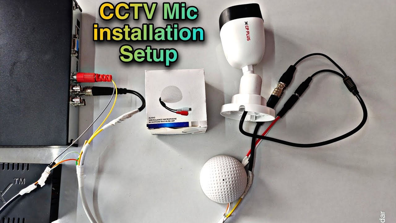 DVR मैं Mike कैसे लगाए CCTV to way talking CCTV mic connection